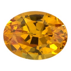 1.00 carati di zaffiro giallo ovale sfuso