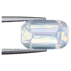 10.0 CTs Ethereal White Natural Milky Quartz Emerald Cut Gemstone for Jewellery