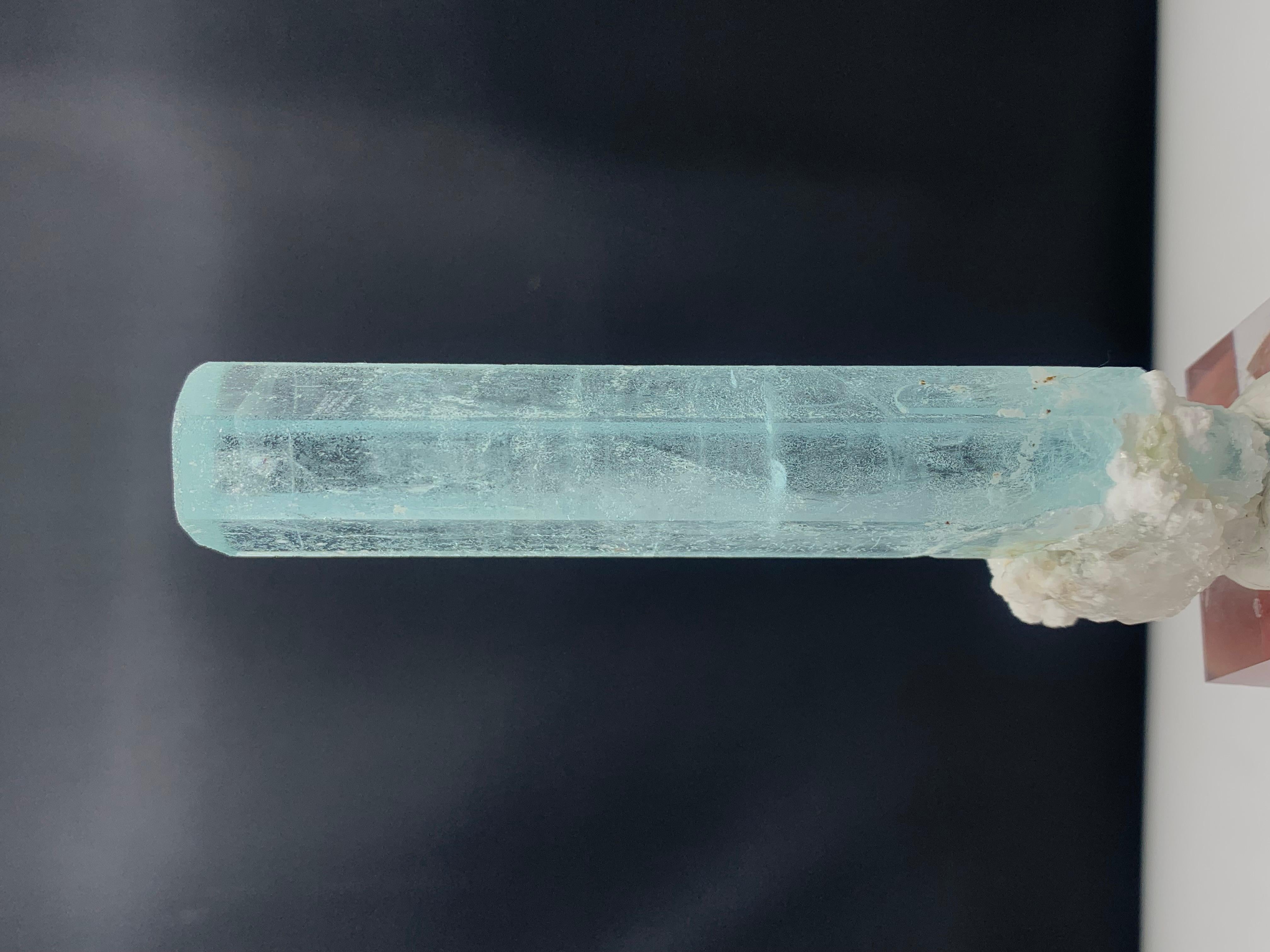 18th Century and Earlier 100 Gram Stunning Natural Aquamarine Specimen from Nagar Valley, Pakistan For Sale