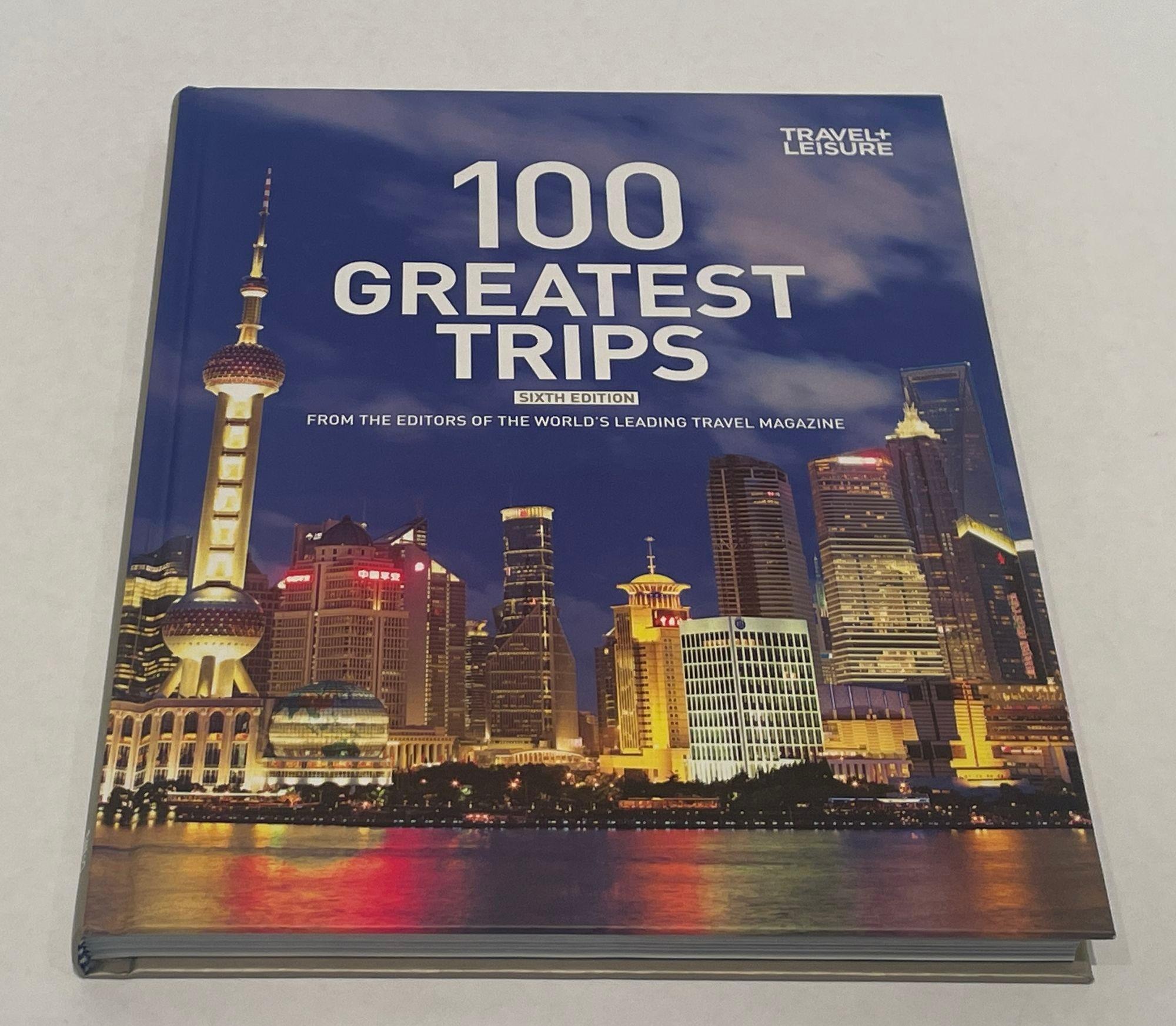 100 Greatest Trips by Travel and Leisure Hardcover 2011.
100 Greatest Trips, an invaluable and inspiring compendium of the year's most distinctive destinations. Whether your dream is to escape to a thatched-roof safari camp in the heart of a South