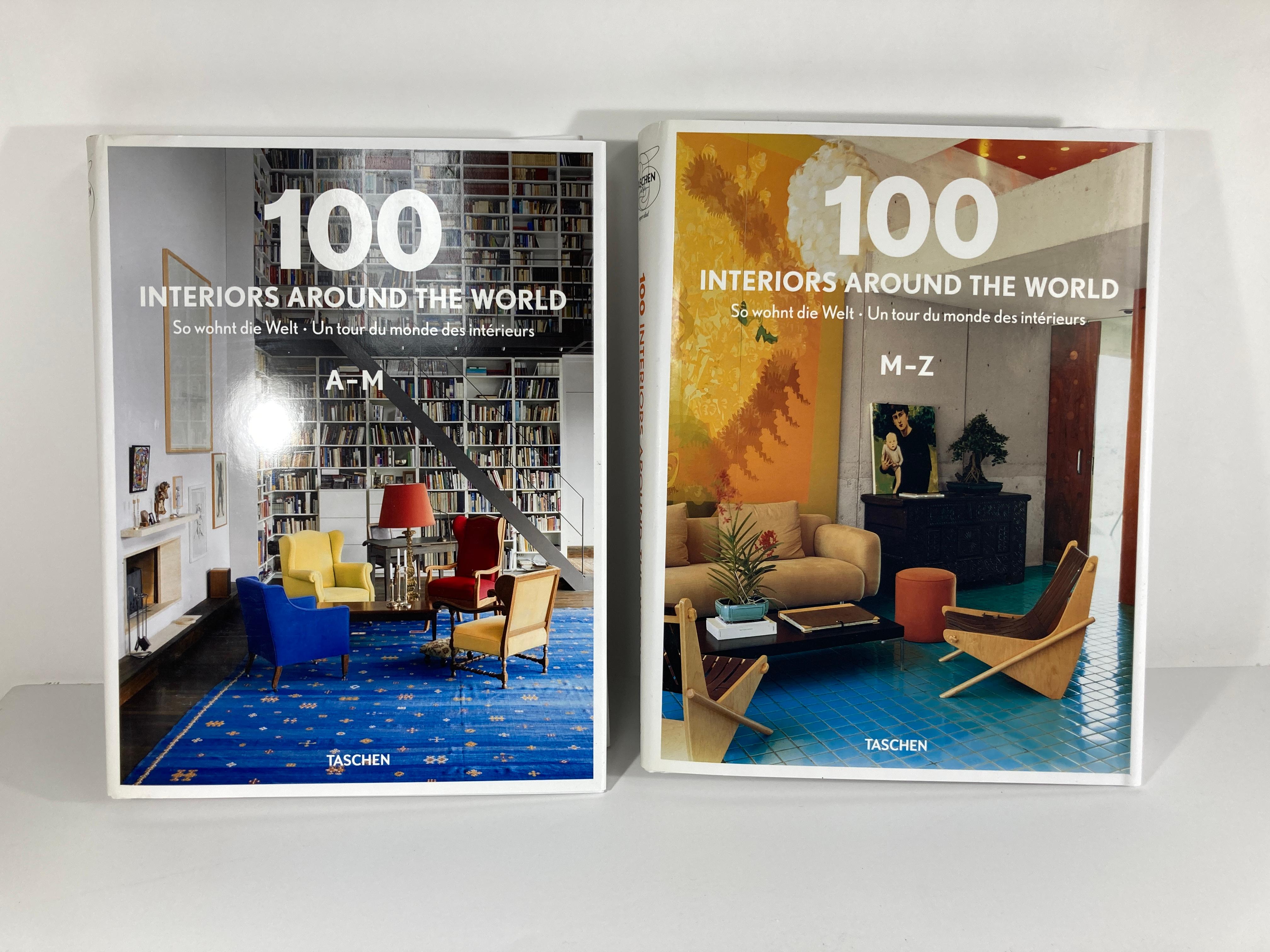 100 Interiors Around the World couverture rigide, Série Tashen 2012 Bon état - En vente à North Hollywood, CA