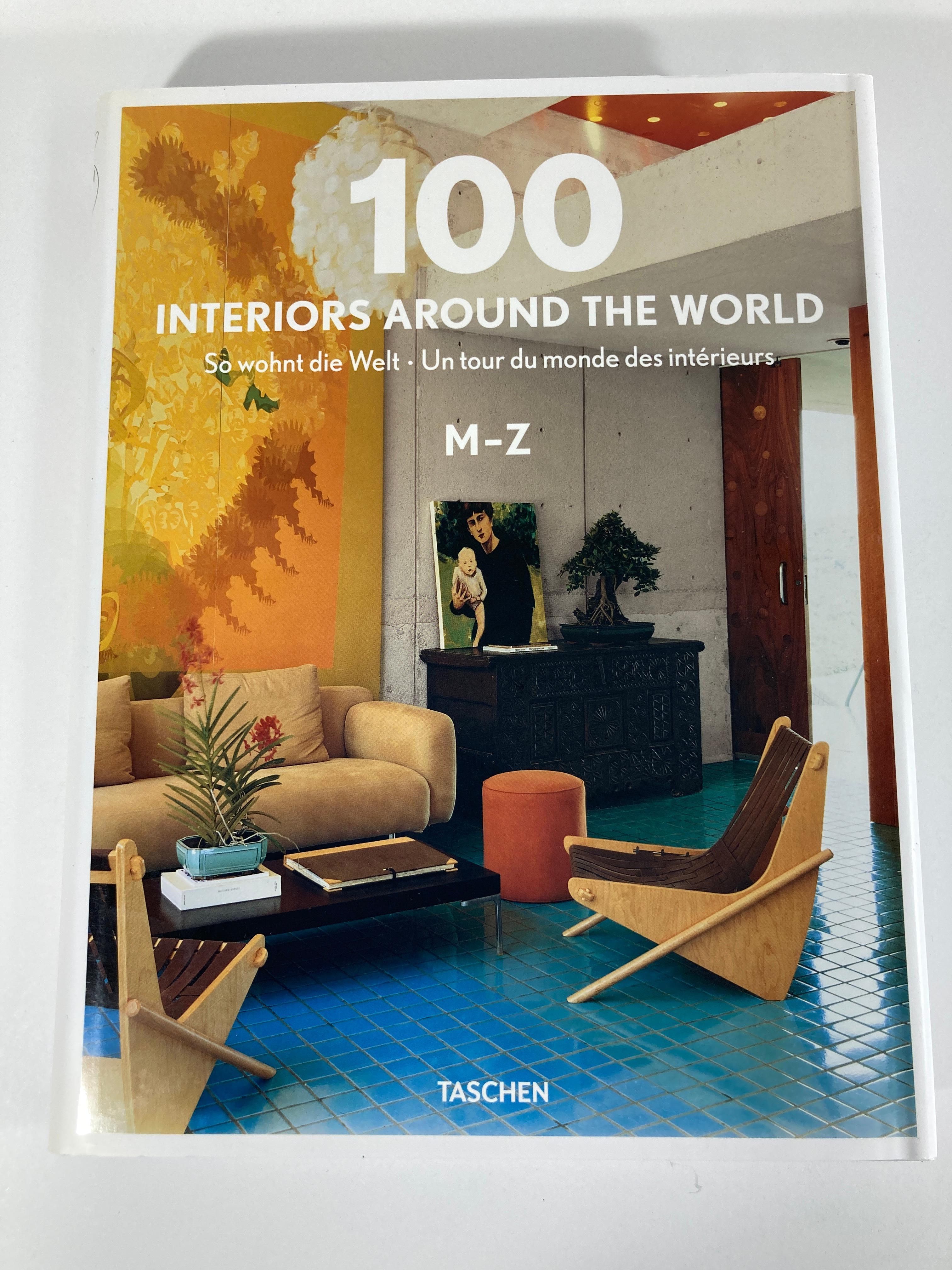 20th Century 100 Interiors Around the World Hardcover, Tashen 2012 Series For Sale