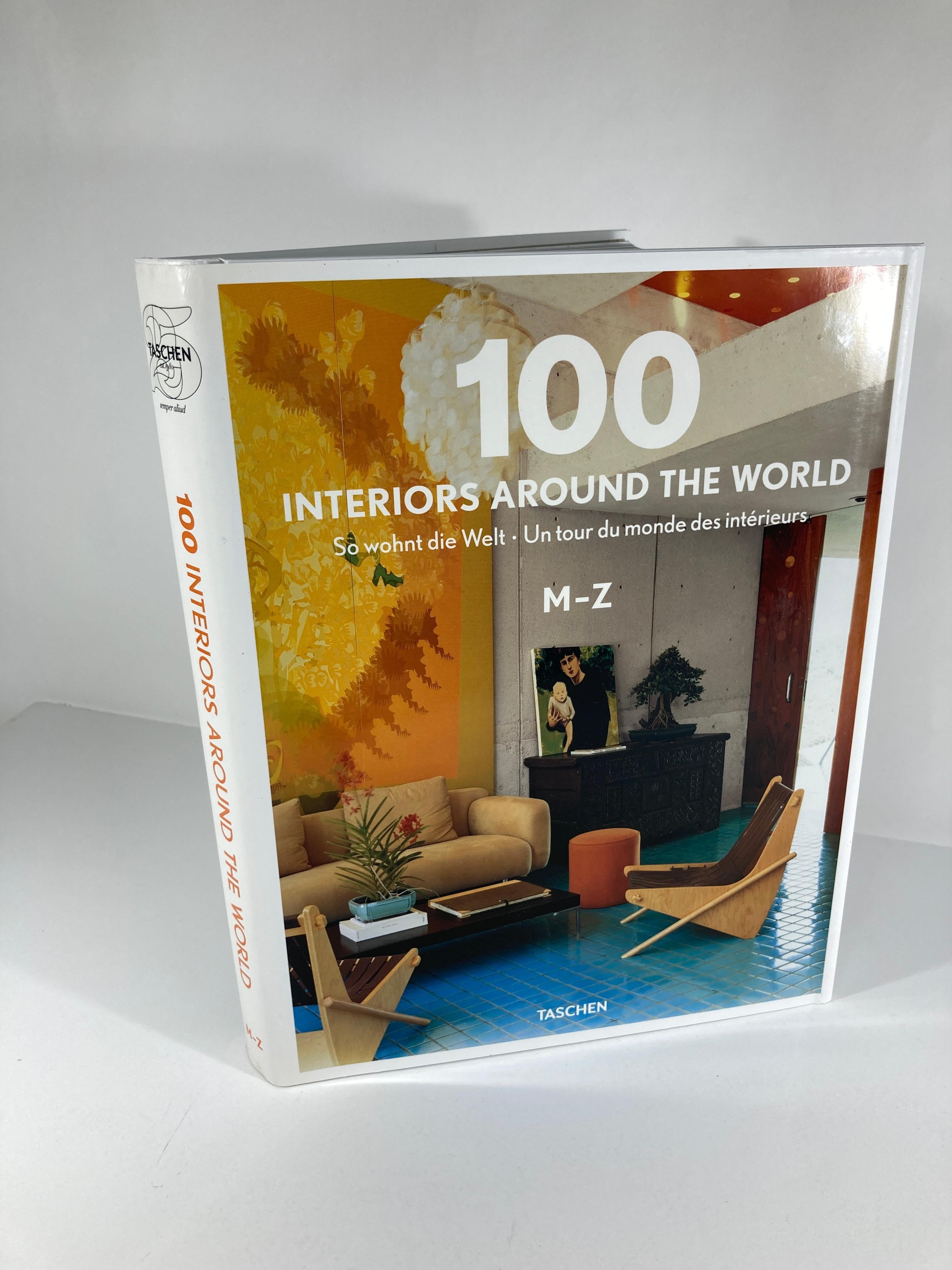 Paper 100 Interiors Around the World Hardcover, Tashen 2012 Series For Sale