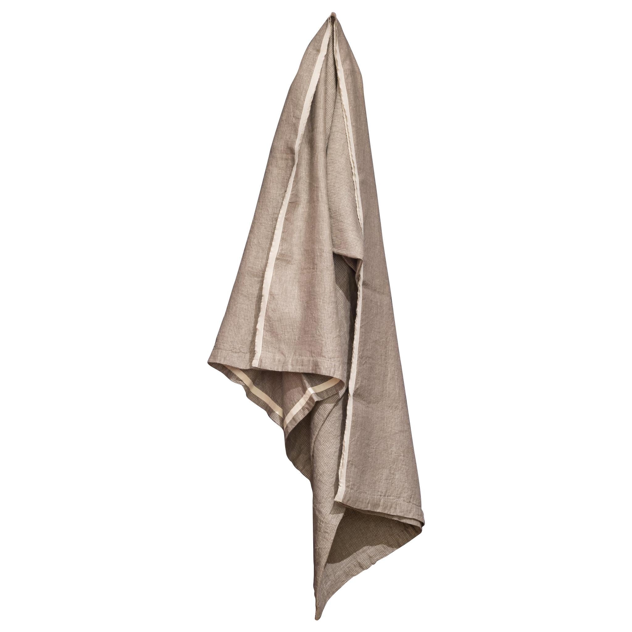 100% Linen Waffle Throw/Blanket by Fog Linen Work