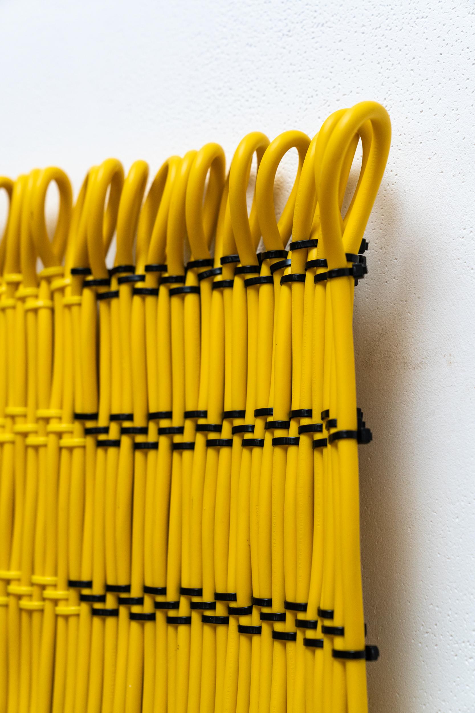 Contemporary 100 Meter Cable Wall Rug by Tino Seubert