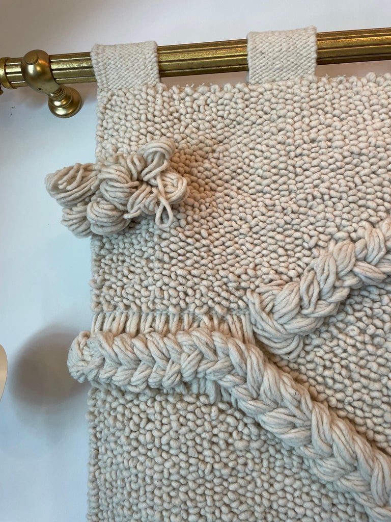 100 Natural Handwoven Wool Tapestry/ Wall Art For Sale at 1stDibs