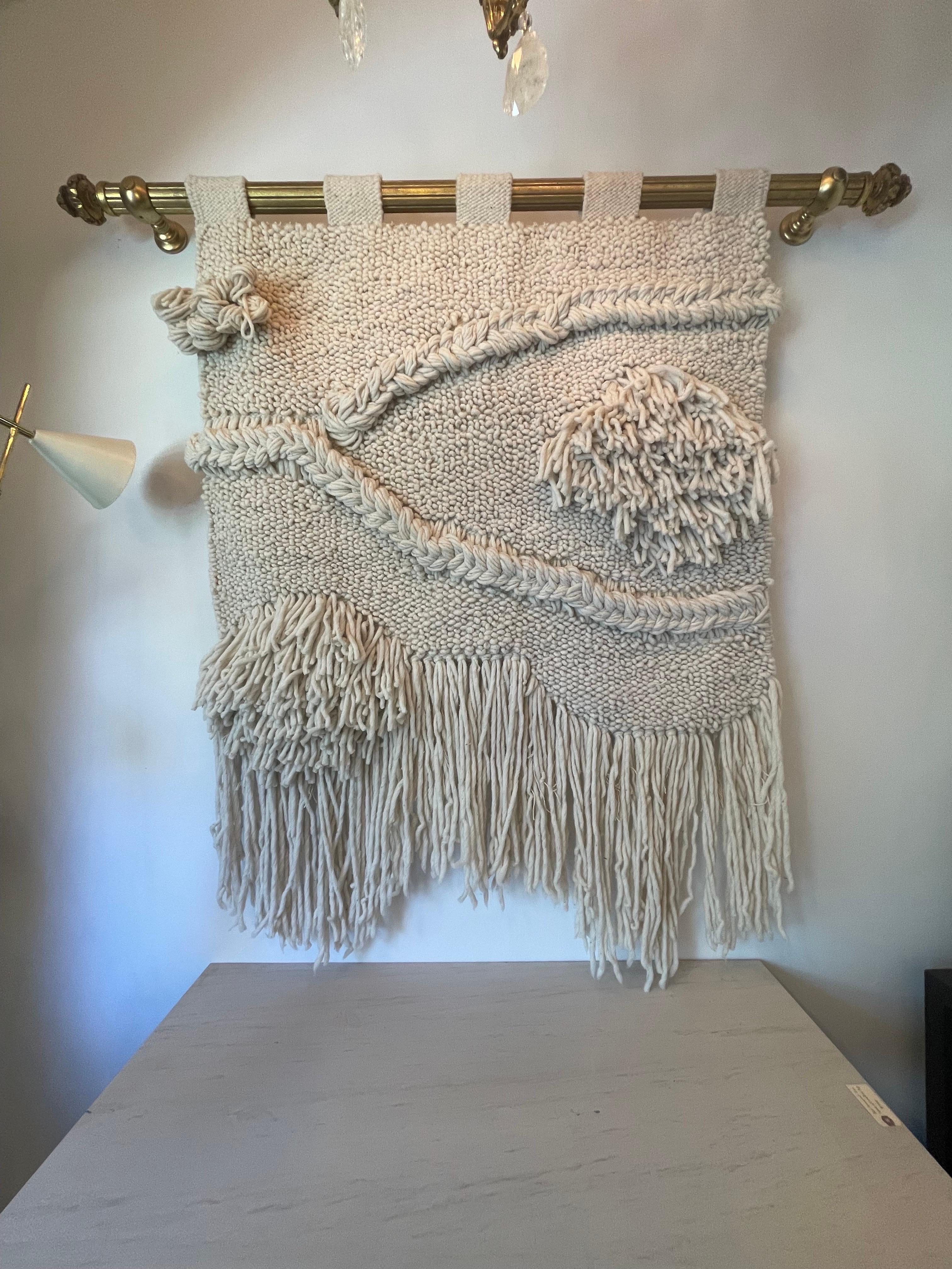 100% Natural Handwoven Wool Tapestry/ Wall Art For Sale 1