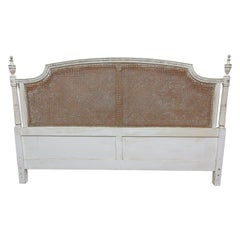 100% Original Finish Swedish Gustavian Cane King Size Head board