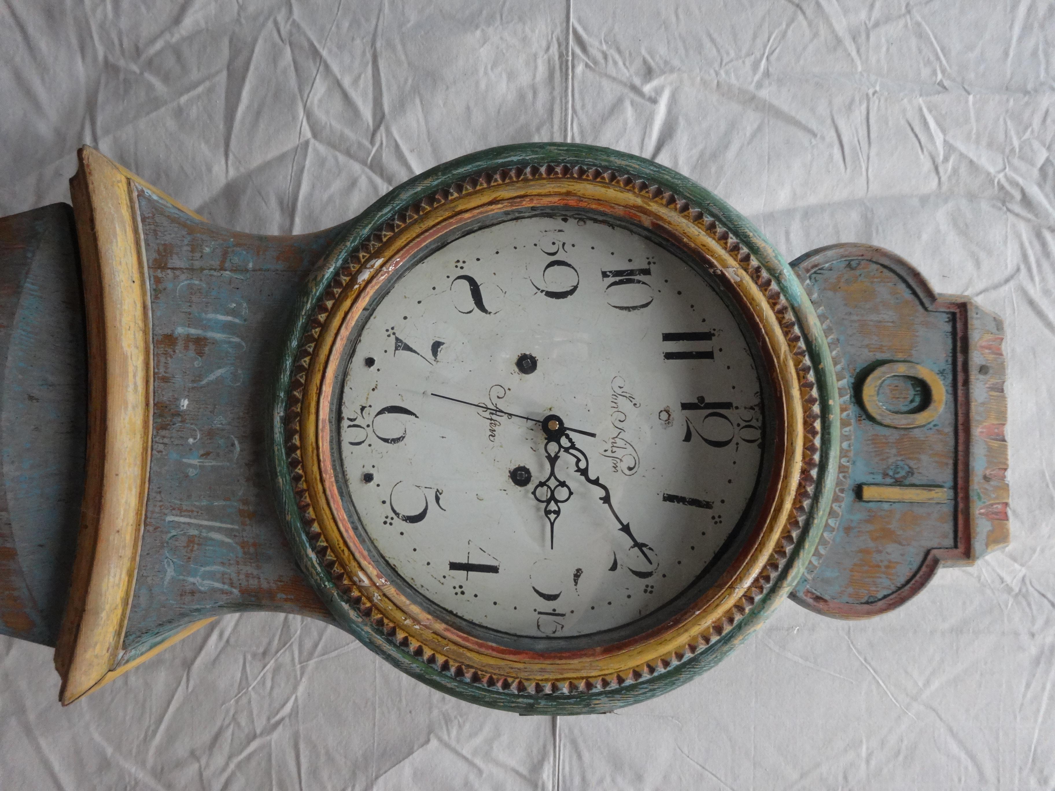 This is a 100% Original painted Swedish Mora clock, (Sven Nilsson Morin) model.