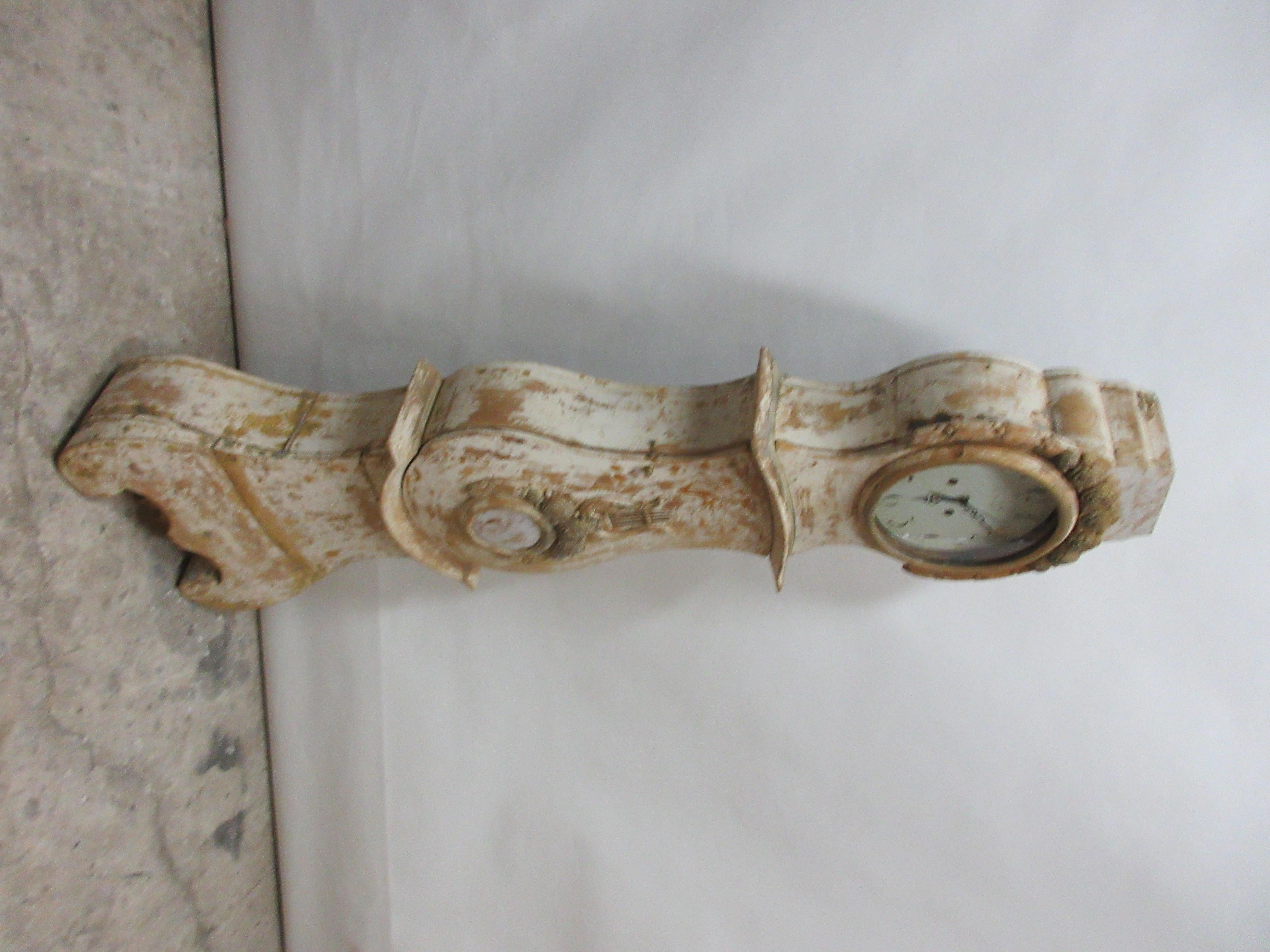 Late 18th Century 100% Original Painted Swedish Mora Clock