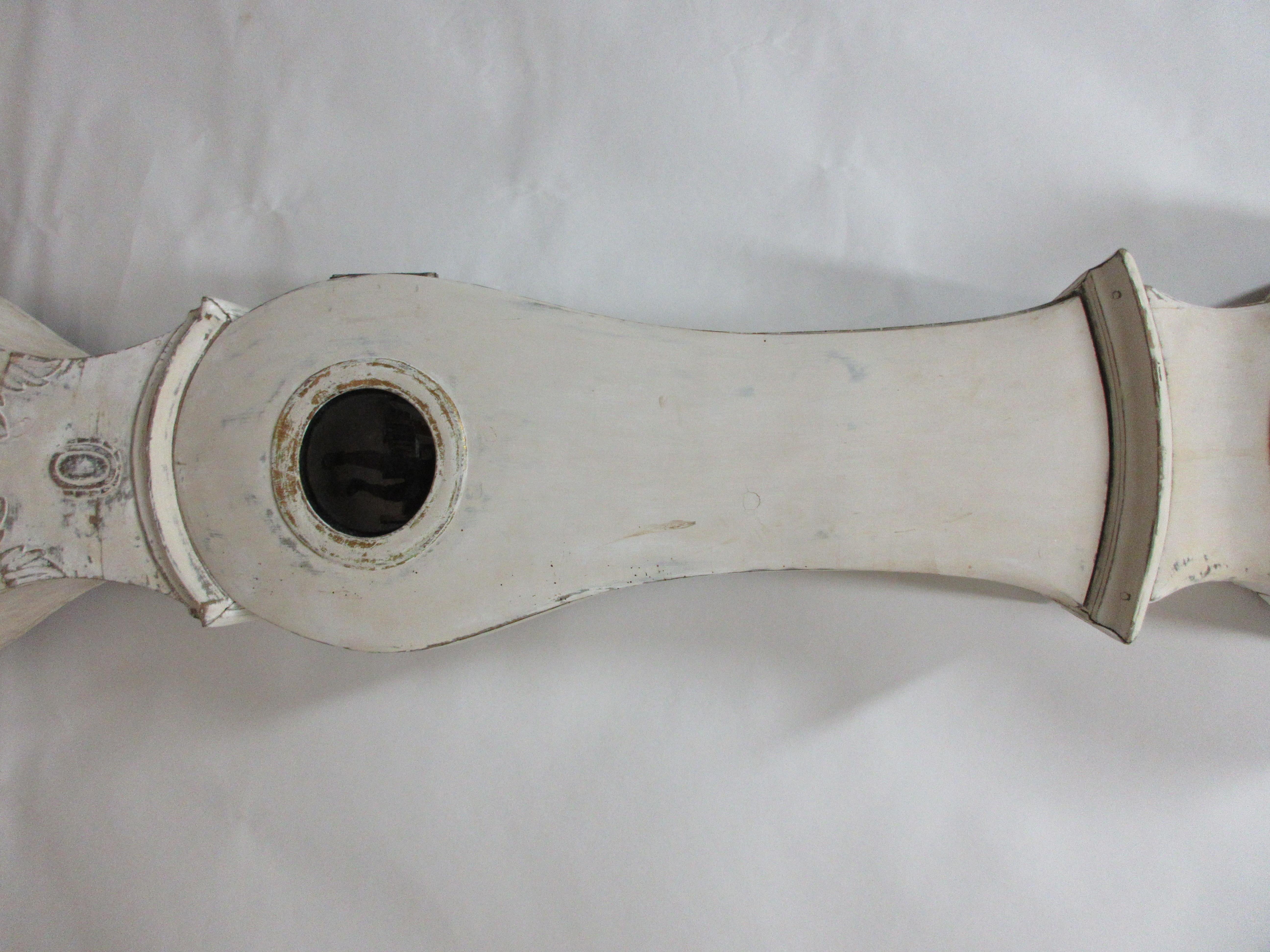 100% Original Painted Swedish Mora Clock In Good Condition In Hollywood, FL
