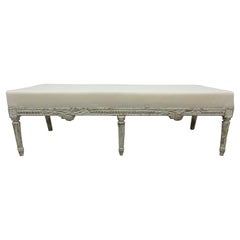 100% Original Swedish Gustavian Bench