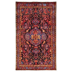 100 Percent Wool Full Pile Persian Nahavand Handmade Oriental Rug