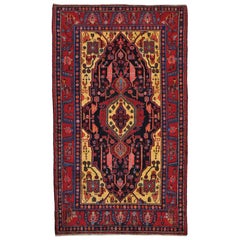 100 Percent Wool Hand Knotted Persian Nahavand Oriental Rug