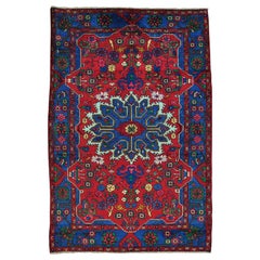 100 Percent Wool Persian Nahavand Handmade Oriental Rug