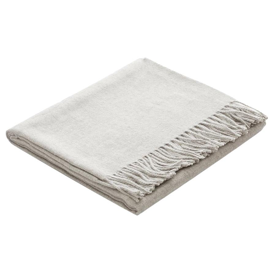 100% Peruvian Royal Baby Alpaca-Dimma Grey Throw by Fells/Andes For Sale