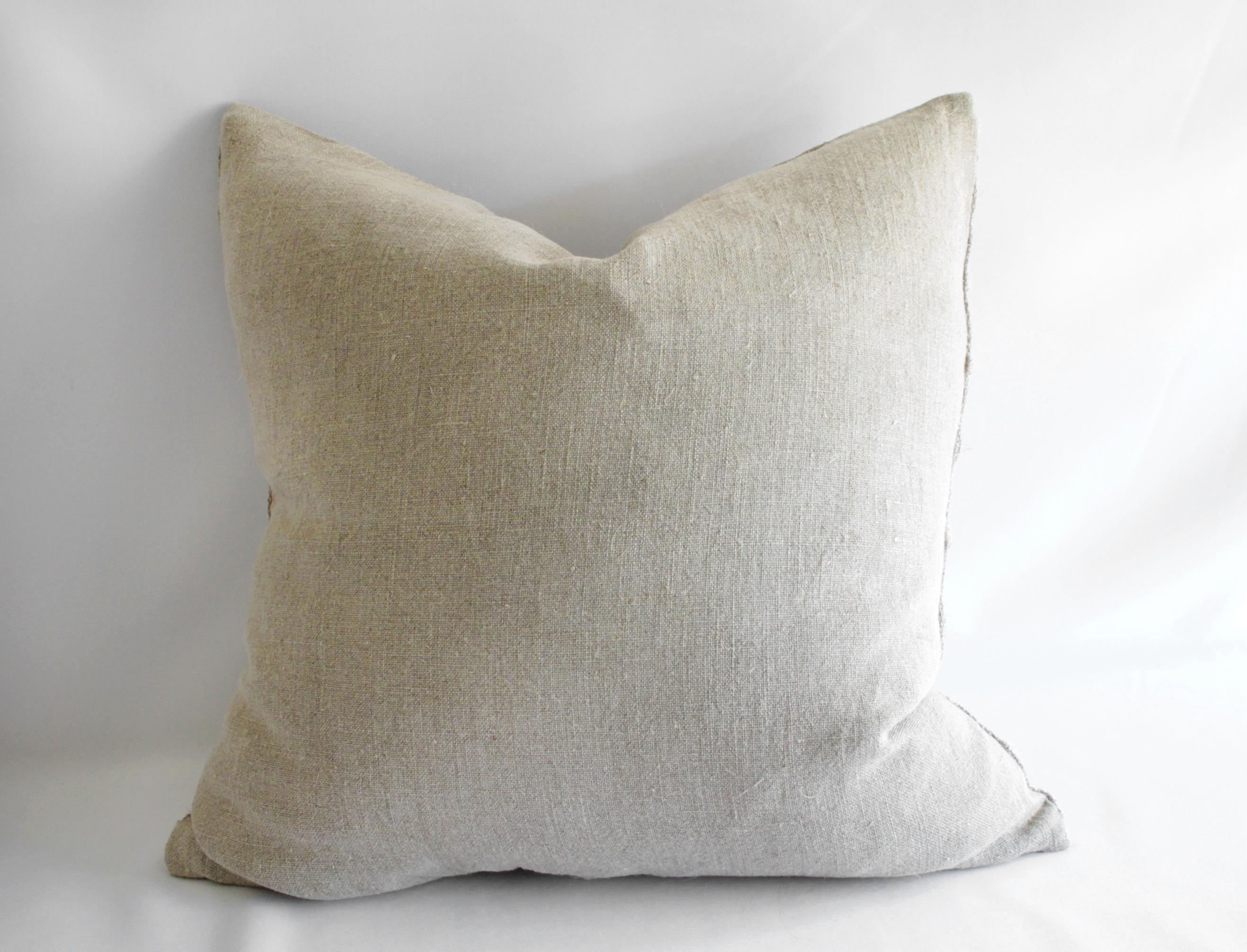 100% Pure Natural Linen Accent Pillow 1