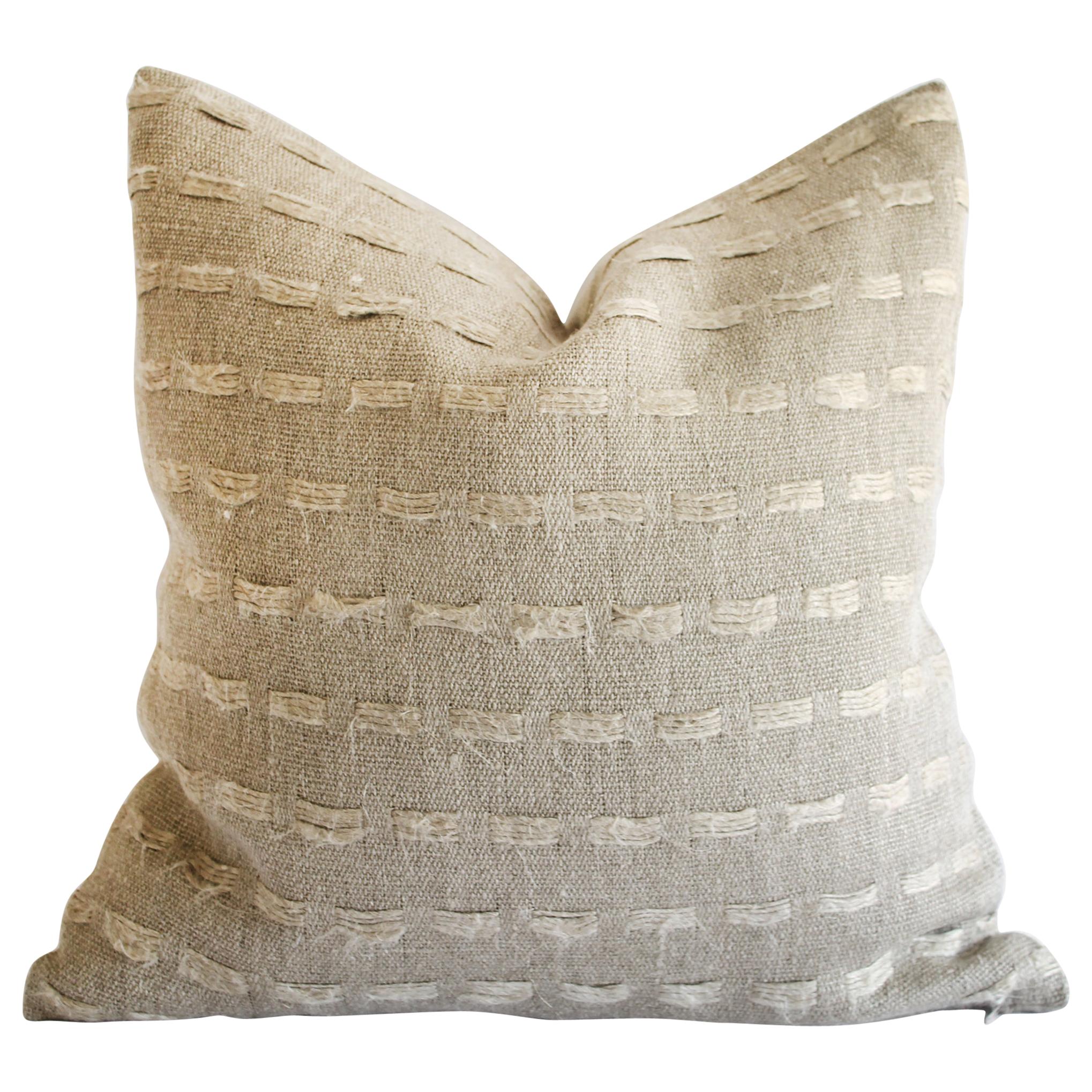 100% Pure Natural Linen Accent Pillow