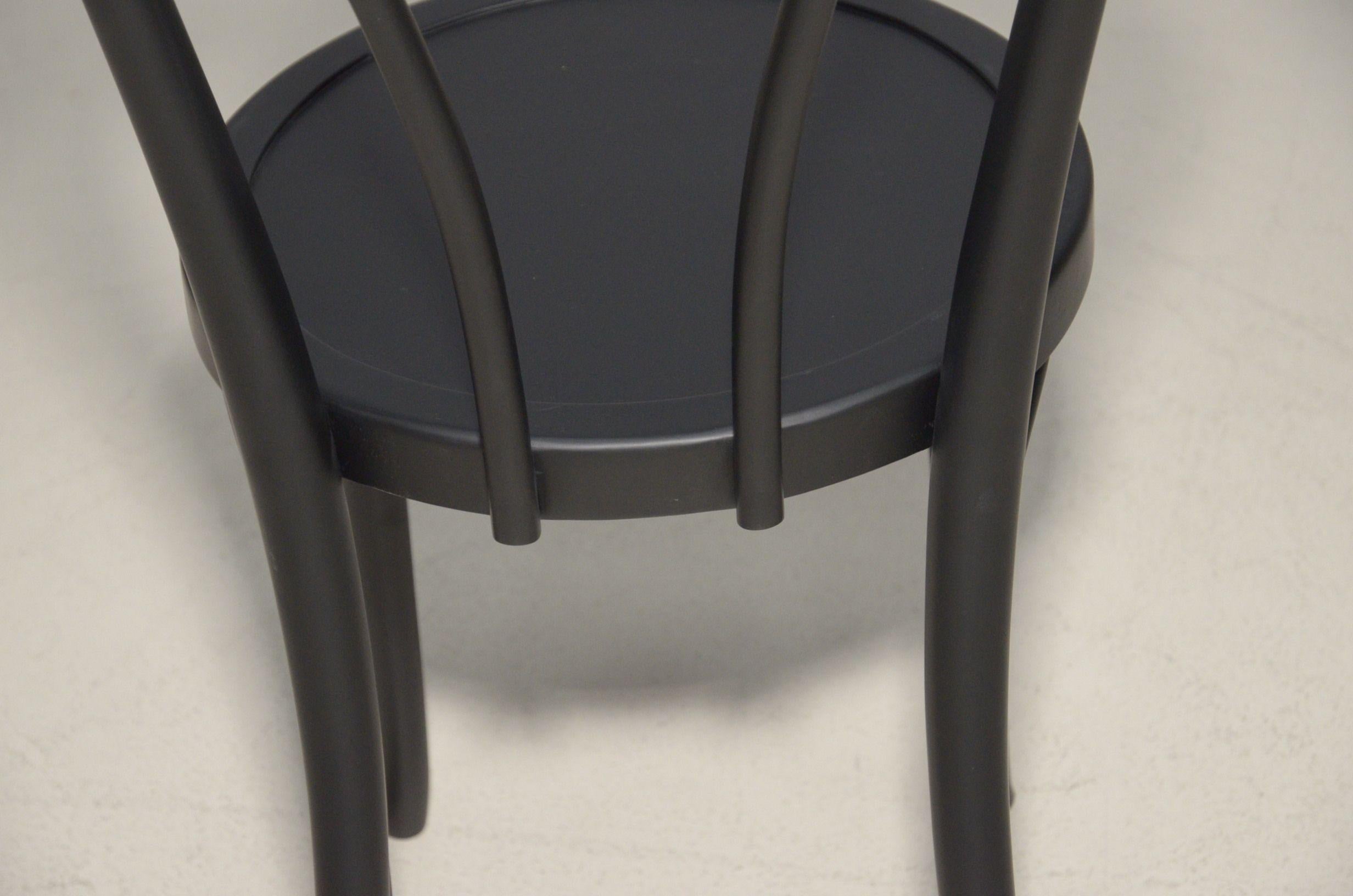 Modern 100+ Stock 40% off Clearance -Bent Wood Contract Bistro Chair - Matte Black For Sale