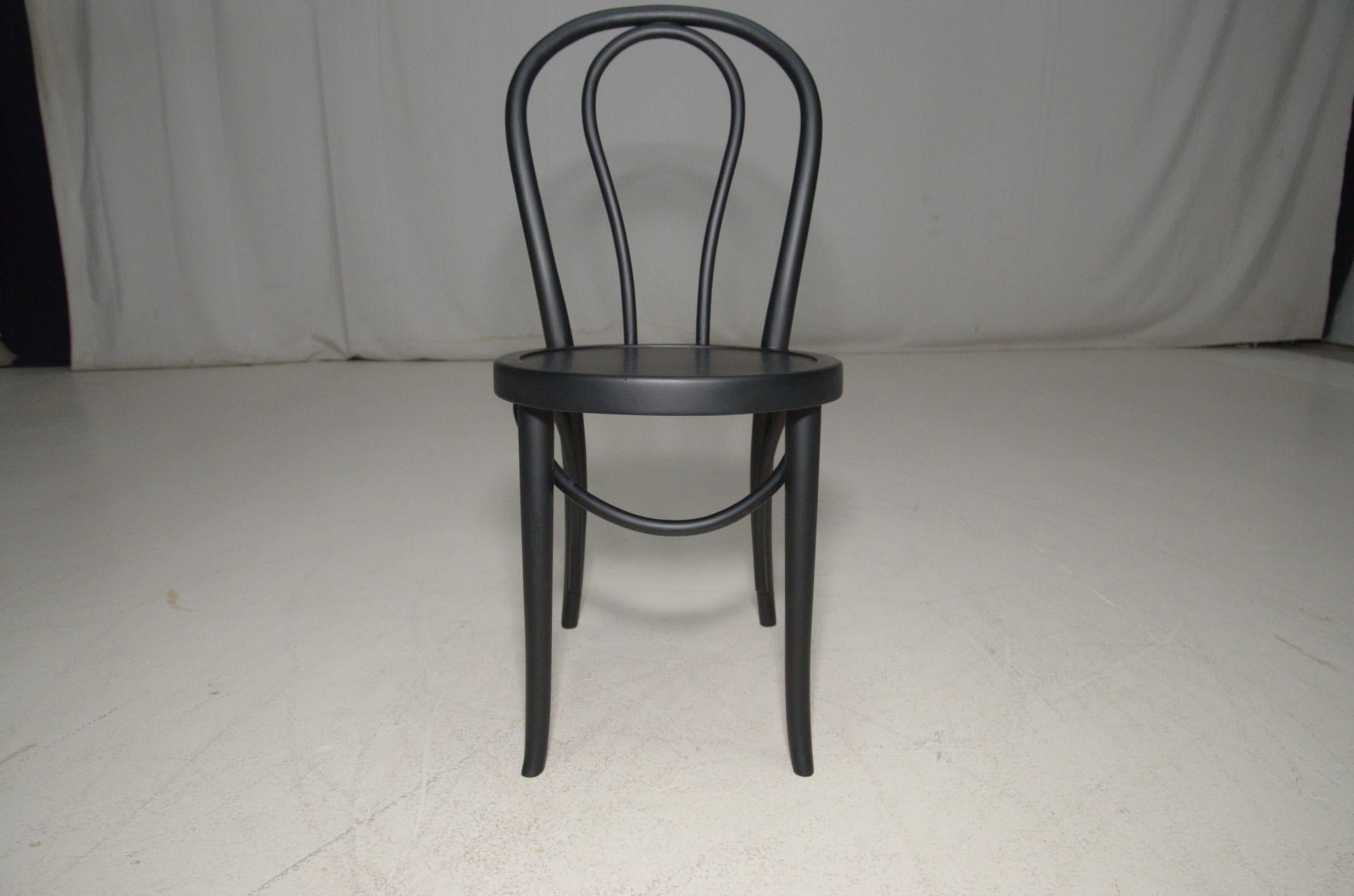 100+ Stock 40% off Clearance -Bent Wood Contract Bistro Chair - Matte Black In New Condition For Sale In NEW YORK, NY