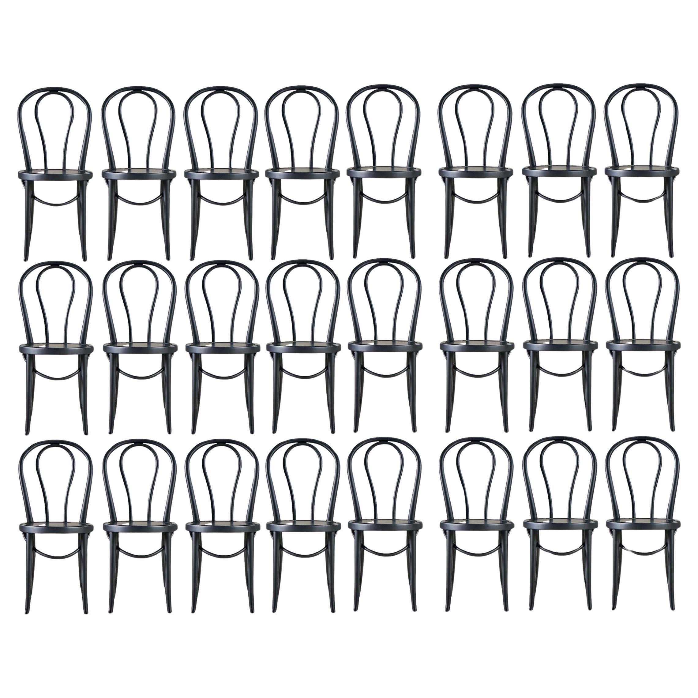 100+ Stock 40% off Clearance -Bent Wood Contract Bistro Chair - Matte Black For Sale