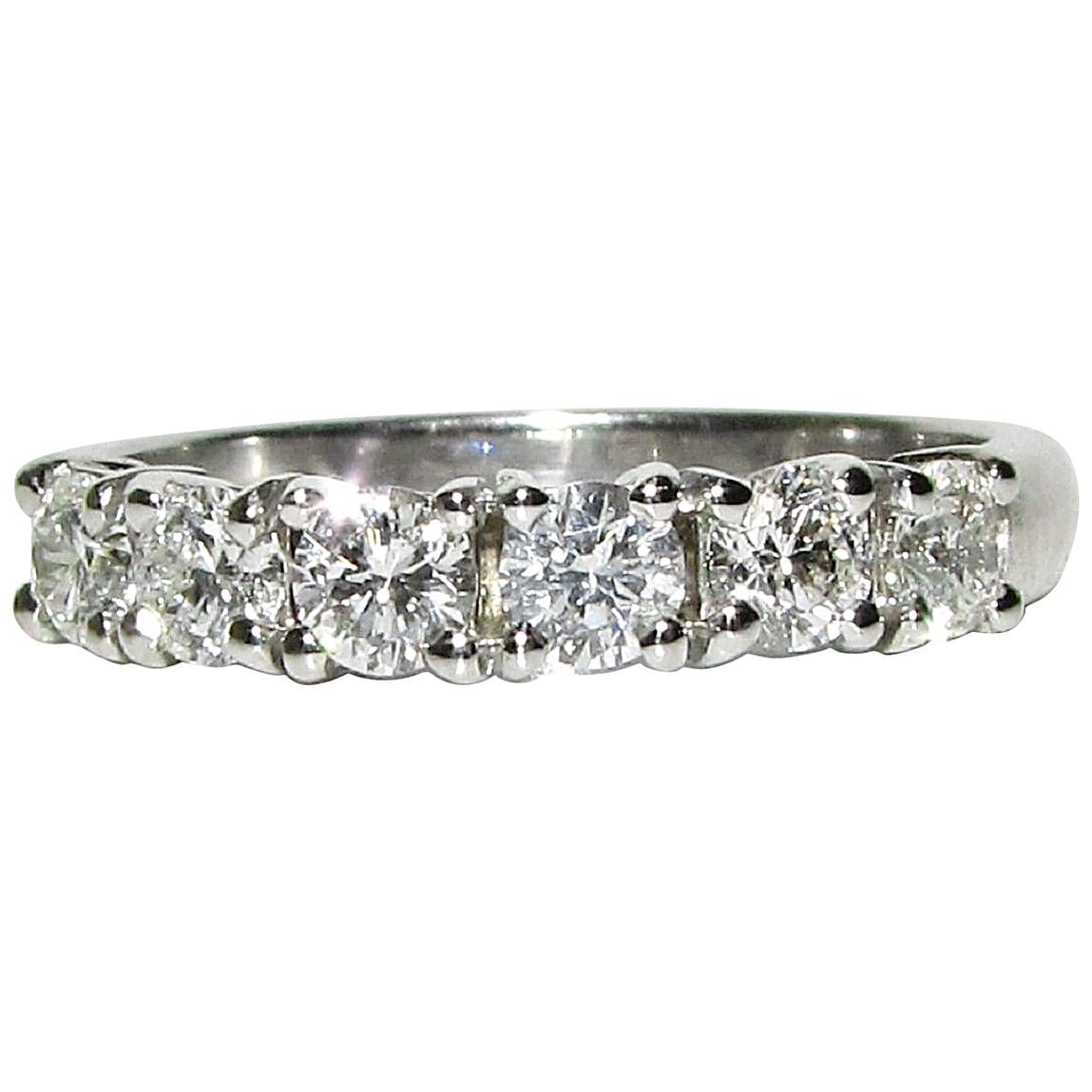 1.00 Round Cut Diamonds Band Ring Modern A+ G/VS For Sale