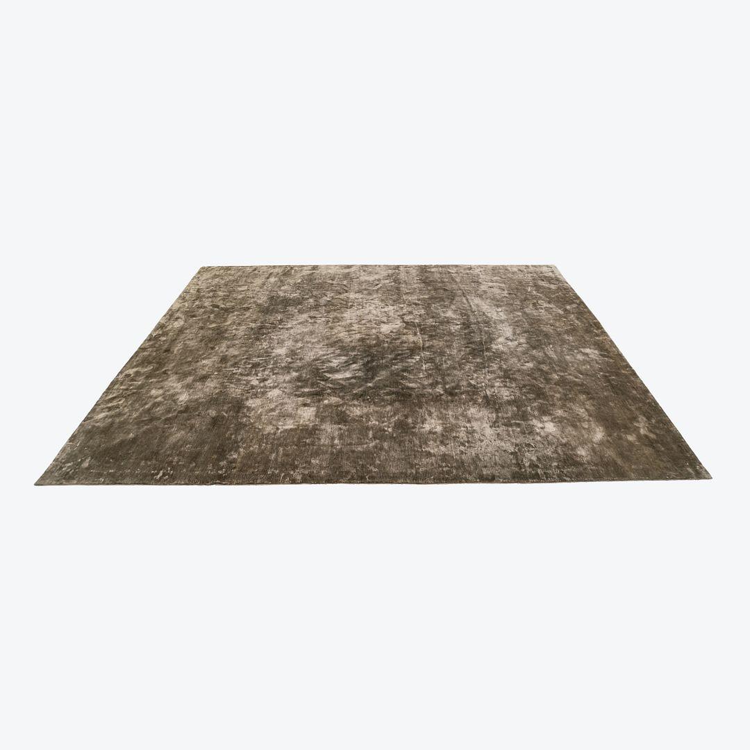 Népalais Tapis vert 100 % soie importé par Carini Lang - Joseph Carini Carpets 10x14 pieds en vente