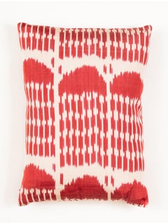 %100 Silk & Natural Dye, Ikat Cushion Cover, Uzbekistan Modern Pillow