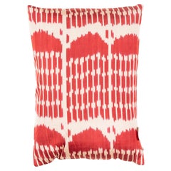 %100 Seide & Naturfarben, Ikat-Kissenbezug – Usbekistan Modernes Kissen