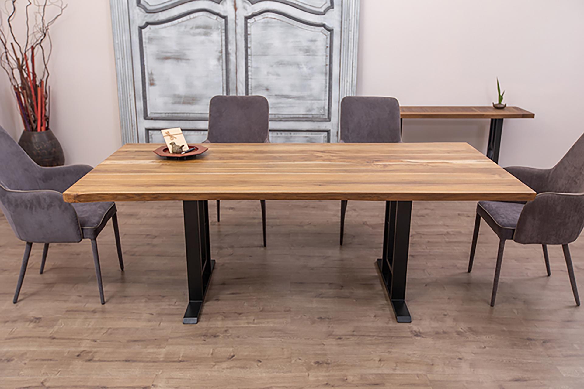 A gorgeous dining table that provides a lovely foundation for family dinners. Using century-old joinery techniques, the 100% solid natural wood table provides a focal piece that can be handed down for generations.

The Table Company makes only