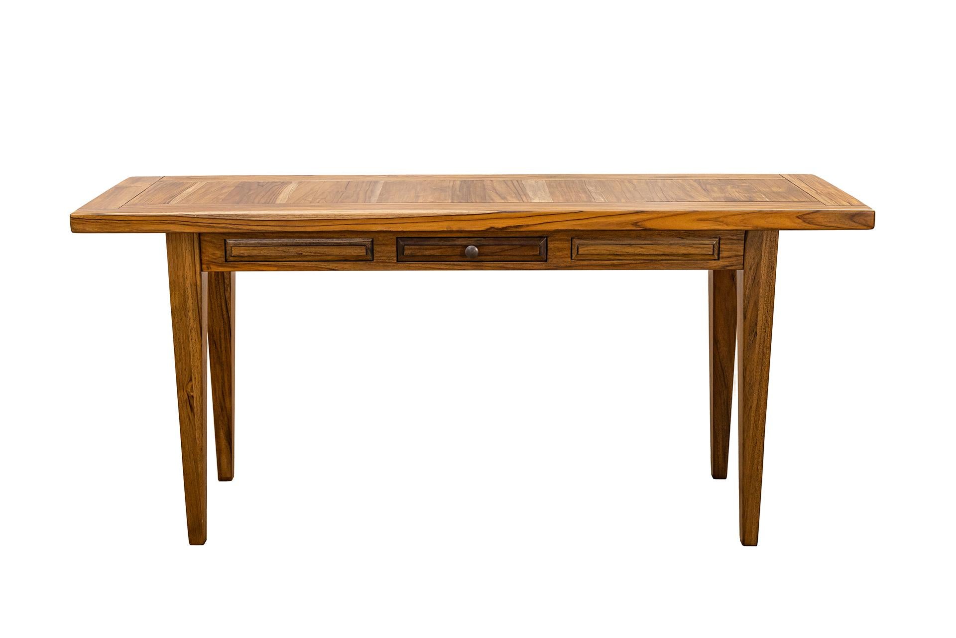 100% Solid Teak Console Table in a Natural Finish For Sale 2