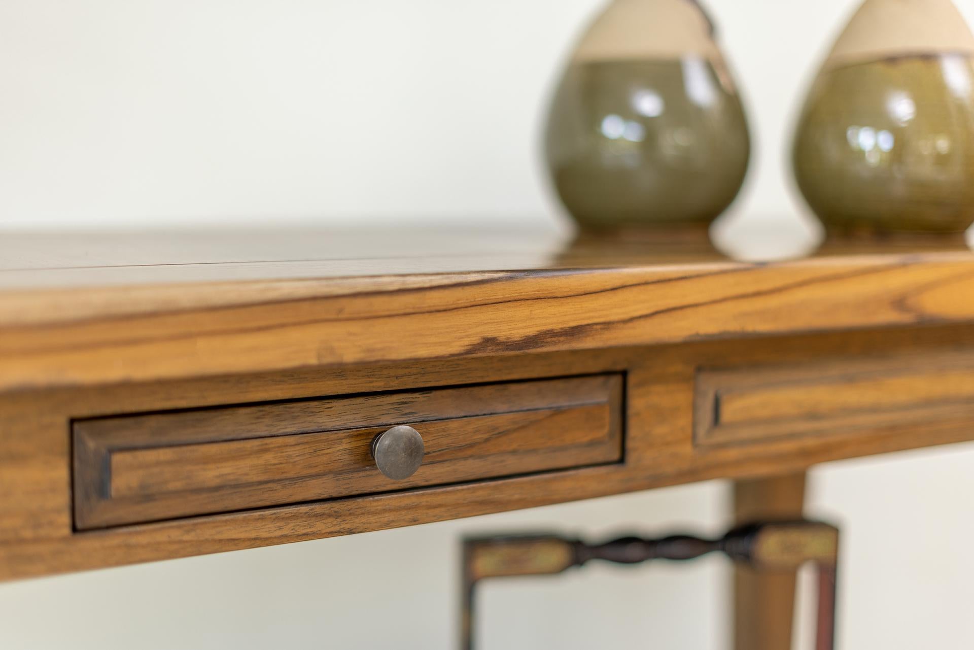 100% Solid Teak Console Table in a Natural Finish For Sale 3