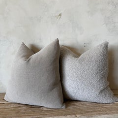 100% Stone Washed Linen Pillow - Pecan