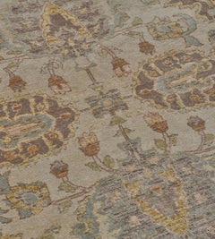 100% laine Noué à la main Tapis contemporain d'inspiration Agra