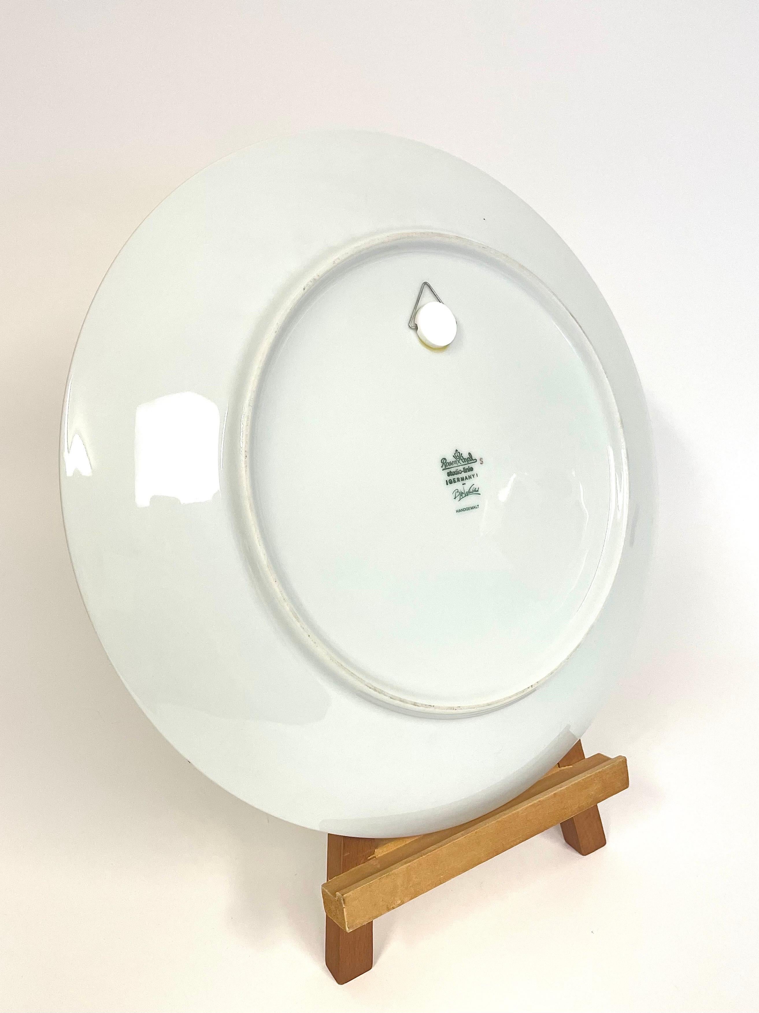 Mid-Century Modern 100-years Anniversary Porcelain Platter by Danish Bjørn Wiinbladh for Rosenthal  For Sale
