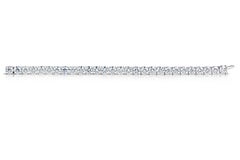 10 Carat Diamond Tennis Bracelet 14 Karat White Gold Average 0.25 Carats