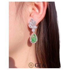 Orecchini con diamanti verdi da 10,00 carati certificati GIA - Eze Jewelry