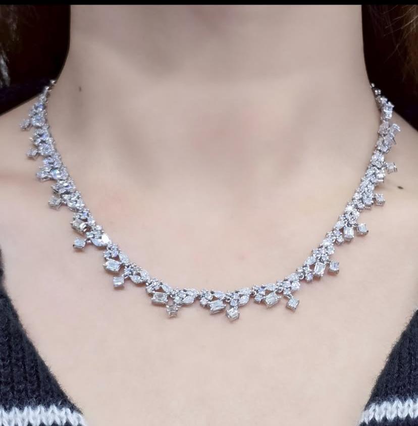 10,00 carati di diamanti a forma mista in oro 18K In condizioni Nuovo in vendita a Massafra, IT