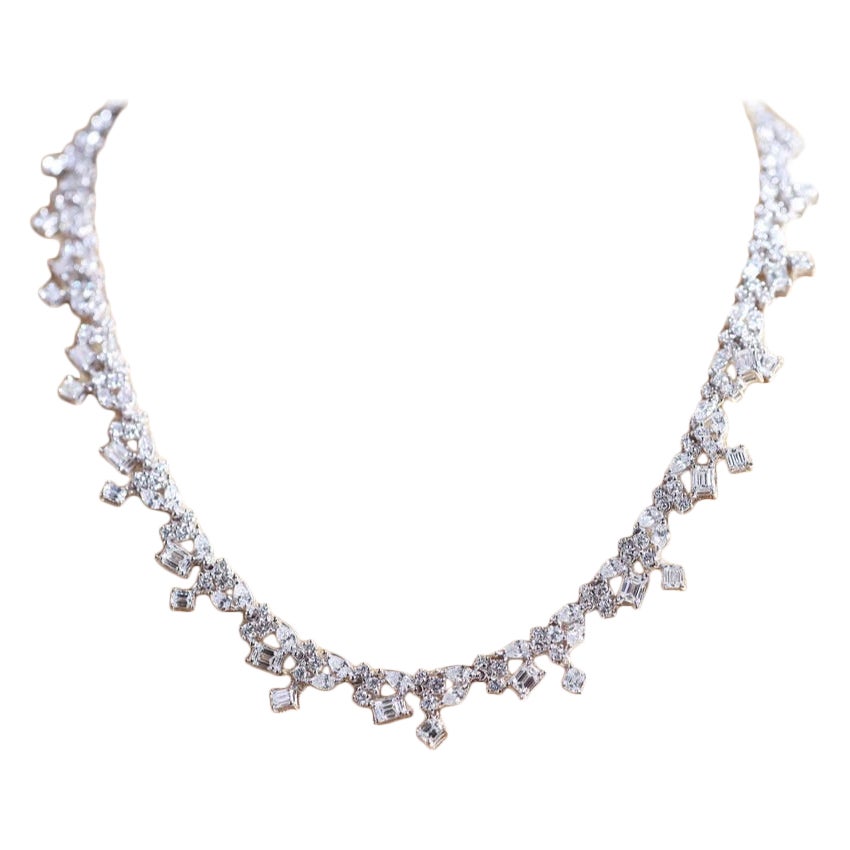 10,00 carati di diamanti a forma mista in oro 18K