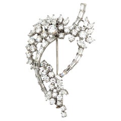 10,00 ct Spilla antica in platino