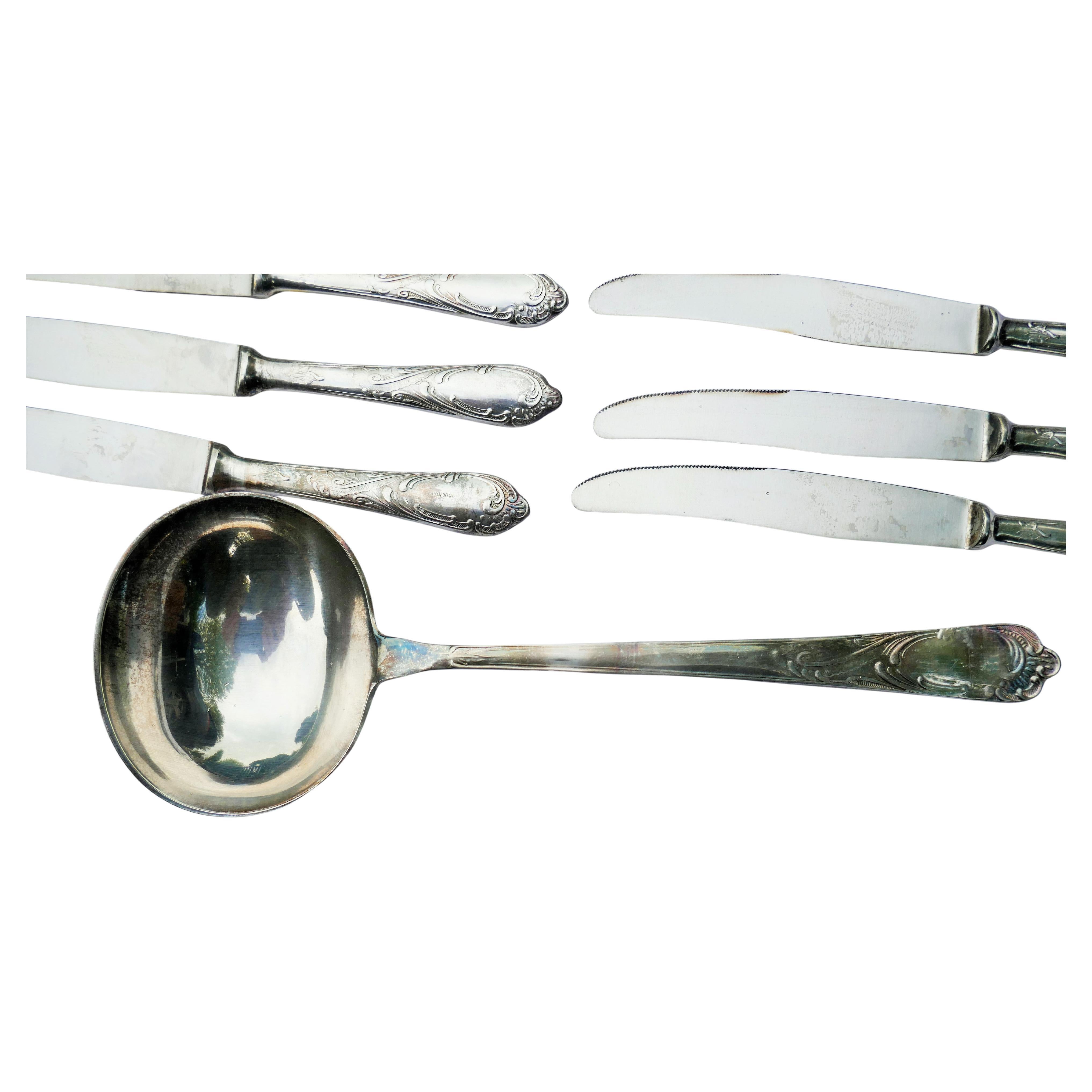 1000 Silber-Besteck-Set im Angebot 8