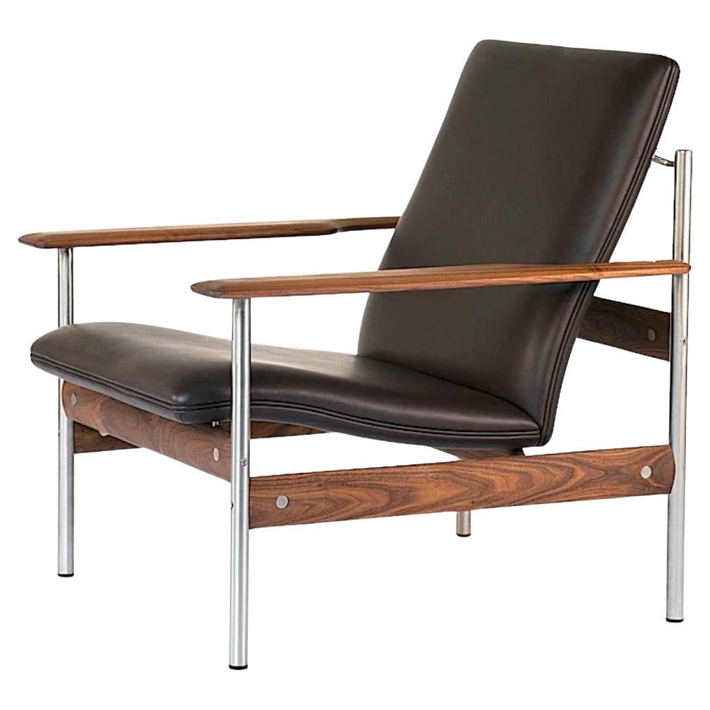 1001 AF Lounge Chair by Fjord Fiesta in Black Leather