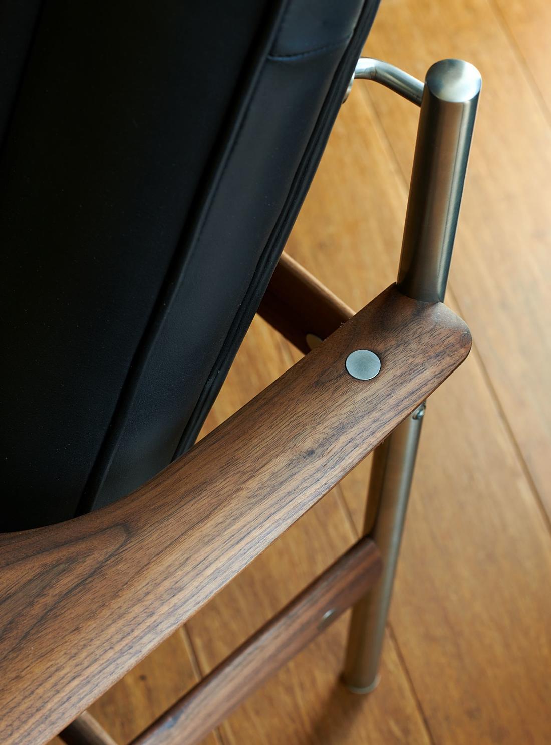 Fauteuil 1001 AX de Fjord Fiesta en cuir noir Neuf - En vente à Rhinebeck, NY