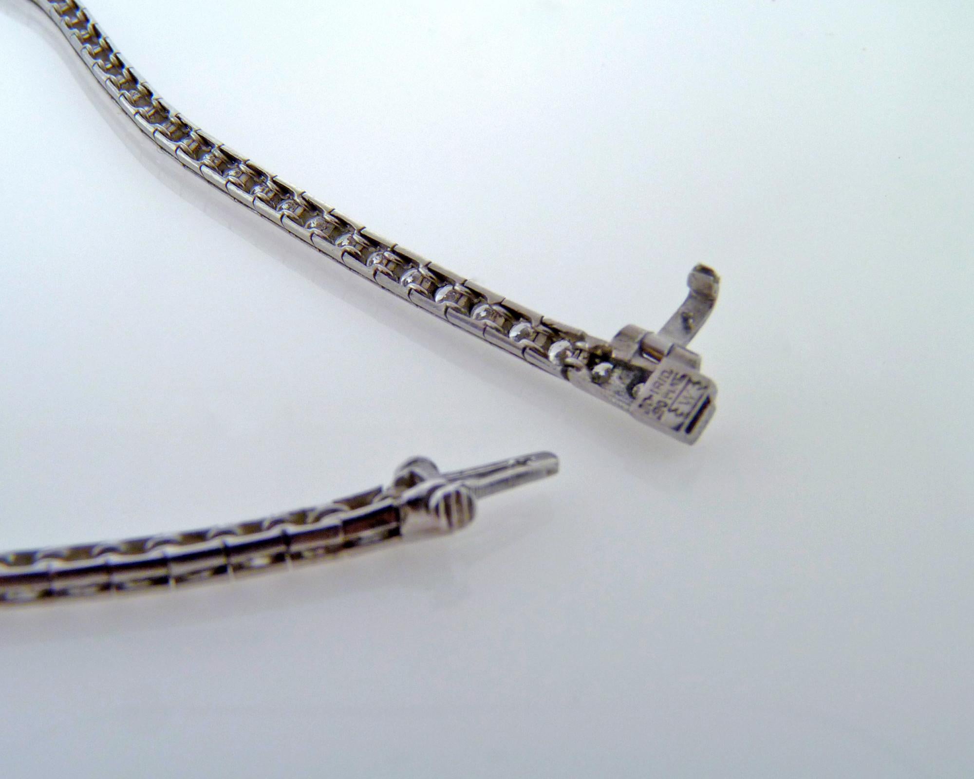 Art Deco Contemporary Diamond Festoon Collar Necklace For Sale