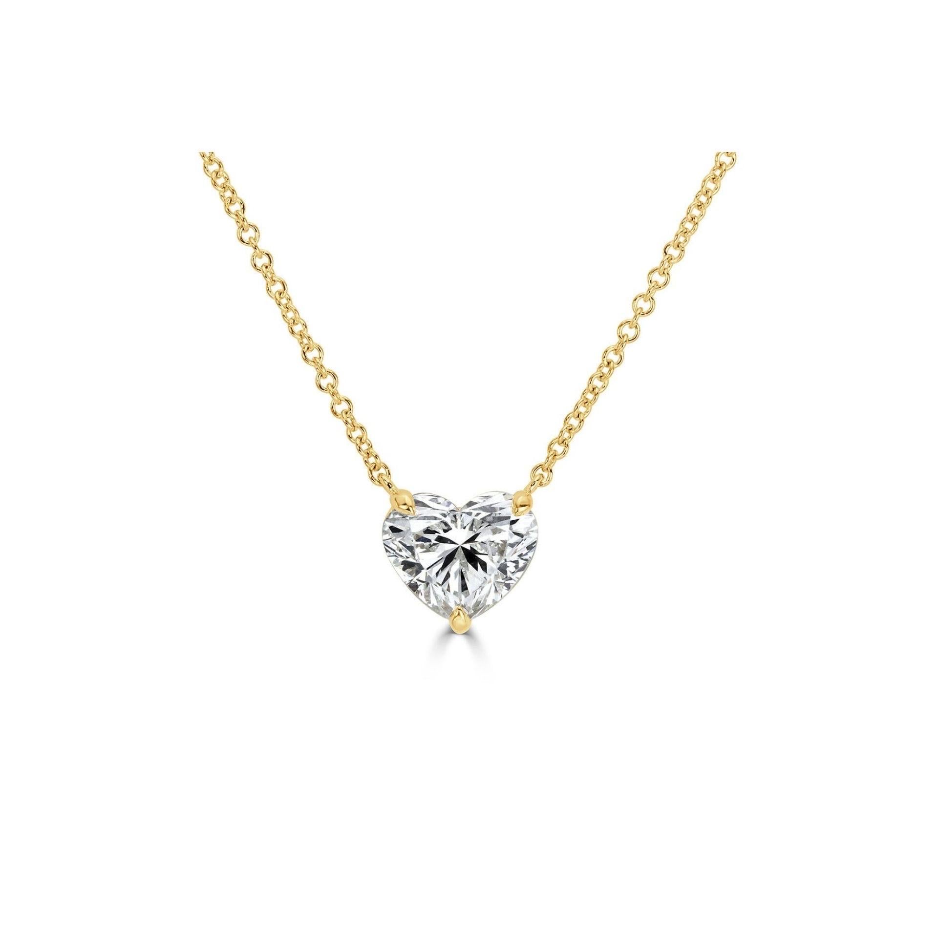 Stile impero Ciondolo con diamante a forma di cuore da 10,01 carati  E Colore  Chiarezza VS2 in vendita