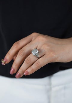 10.01 Carat Radiant Diamond Ring 18K Gold Collector’s Grade Grandeur