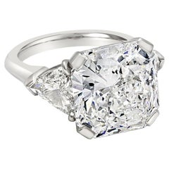 10.01 Carat Radiant Diamond Ring 18K Gold Collector’s Grade Grandeur