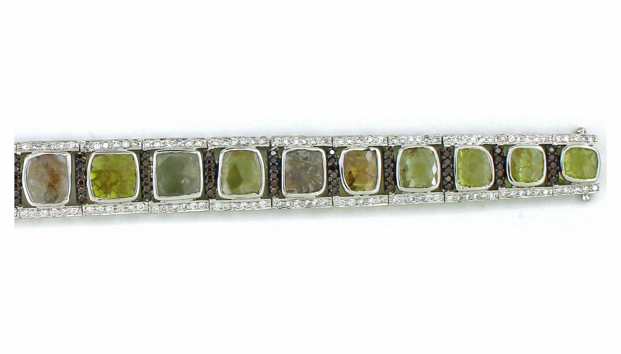 Pulsera de 10,01 cts de Slice Corte mixto en venta
