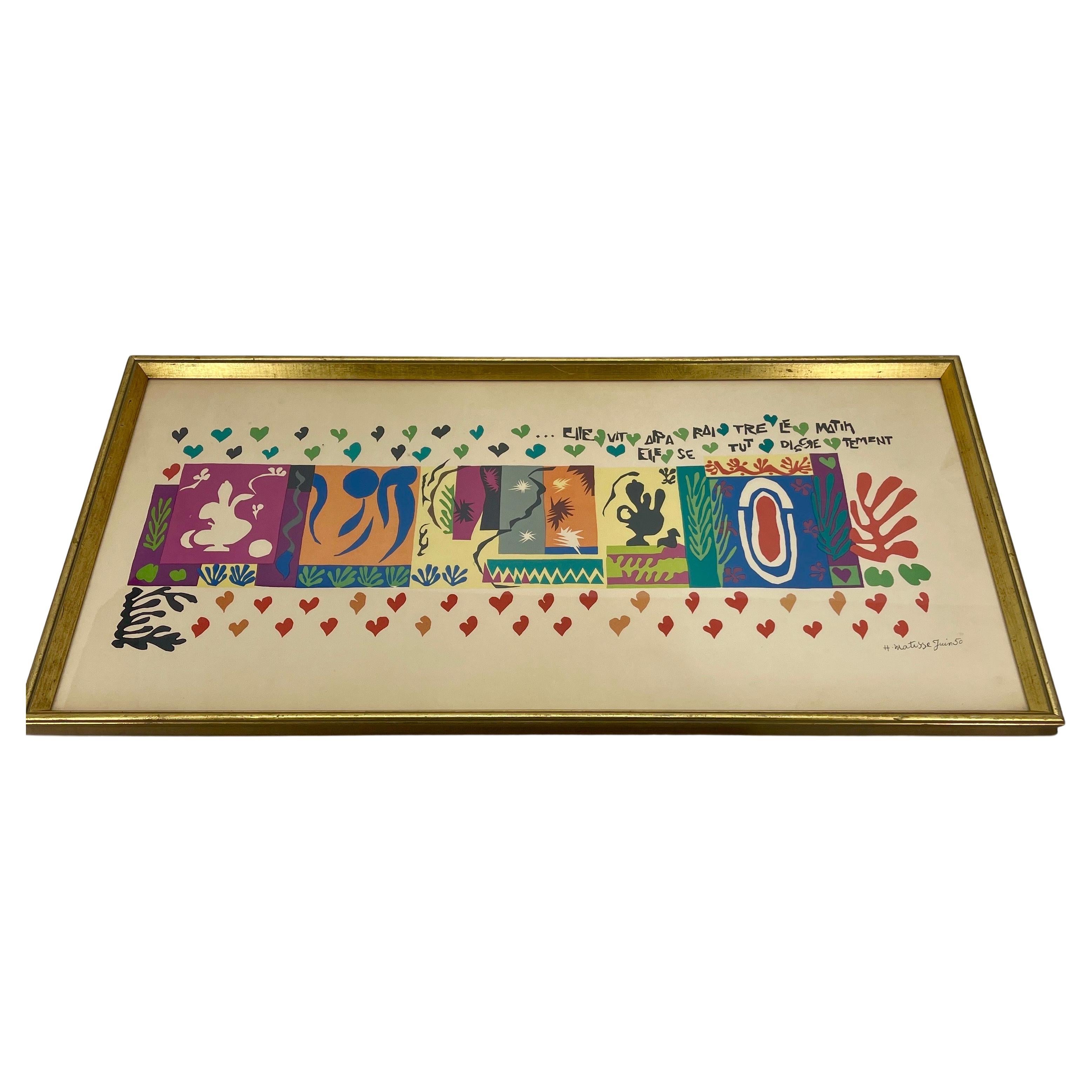 Signed Lithograph 1001 Nights by Henri Matisse, France

Beautiful lithograph by one of the most famous artists of the 20th century, Henri Matisse. The signed print entitled 