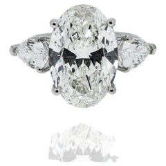 10.02 Carat Oval Diamond Ring Brilliant White 18K Gold High Jewellery Supremacy